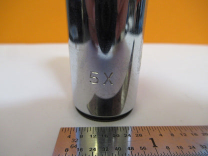 VINTAGE SPENCER 5X EYEPIECE OPTICS MICROSCOPE PART as pictured &A2-A-26