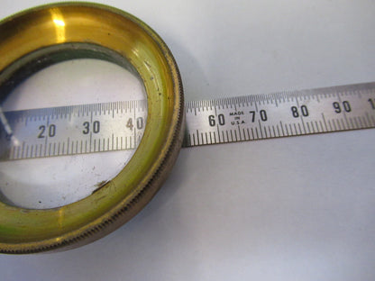Rare Antique Brass Mounted Glass Beck UK Microscope Part
