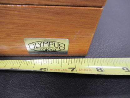 Olympus Japan Antique Empty Wood Box Microscope Part