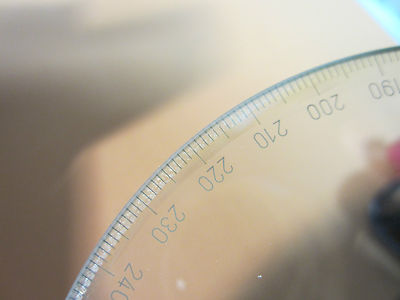 GONIOMETER PART GLASS INSERT 360 DEGREES [some delimitation]   BIN#16