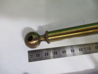 ANTIQUE BRASS MAGNIFIER LOUPE LENS COLLINS LONDON UK MICROSCOPE PART X3-B-16
