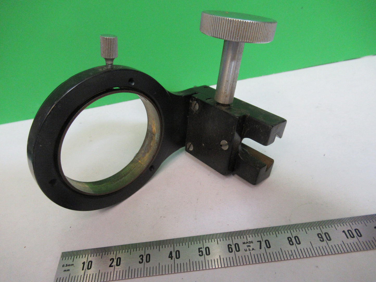 Bausch & Lomb Antique Brass Condenser Holder Microscope Part
