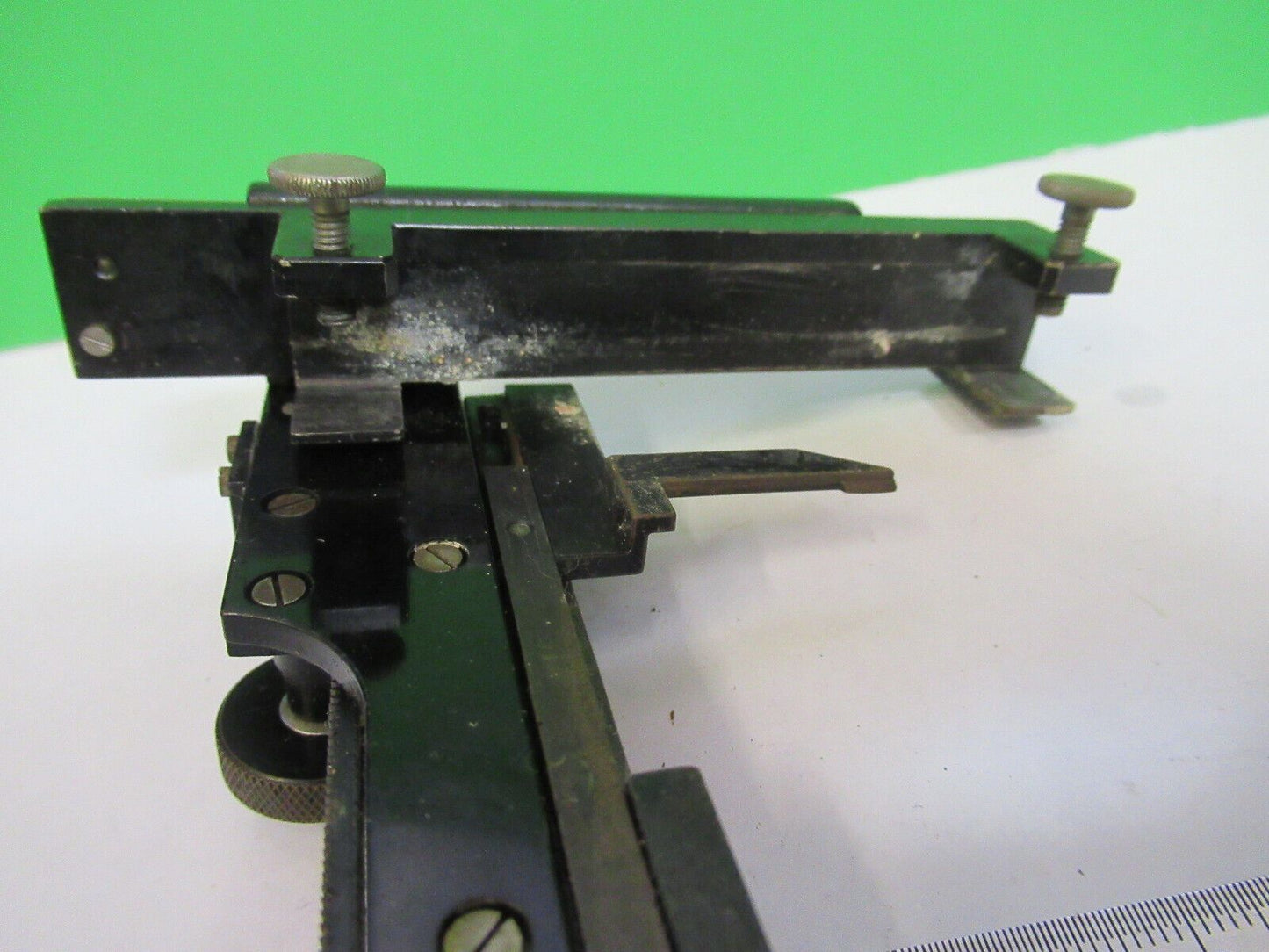 AO AMERICAN OPTICS XY STAGE CLIPS MICROSCOPE PART AS PICTURED F4-B-26