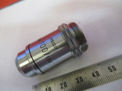 LEITZ WETZLAR OBJECTIVE 100X /170 LENS MICROSCOPE PART AS PICTURED &P8-A-33