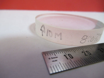 OPTICAL FLAT COATED UV LENS 248 nm ULTRAVIOLET LASER OPTICS AS PICTURED S6-A-68