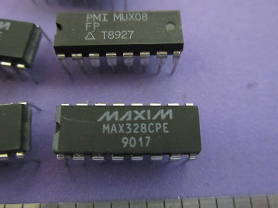 LOT 5 EA MAXIM MAX328CPE 9017 / PMI MUX08 T8929 ELECTRONIC COMPONENT BIN#11