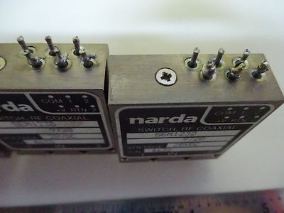LOT NARDA COAXIAL SWITCH MODULES FREQUENCY RF MICROWAVE AS IS BIN#W5-A-20
