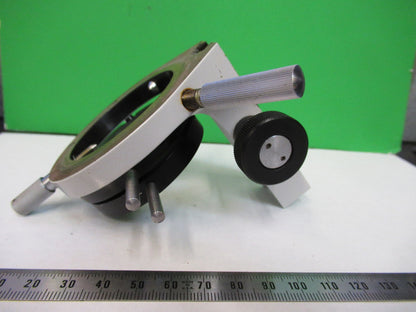 ZEISS GERMANY POL BRASS CONDENSER HOLDER MICROSCOPE PART AS PICTURED X9-B-28