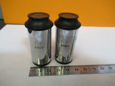PAIR 6X SPENCER AO VINTAGE EYEPIECE OCULAR MICROSCOPE PART AS PICTURED #P4-A-06
