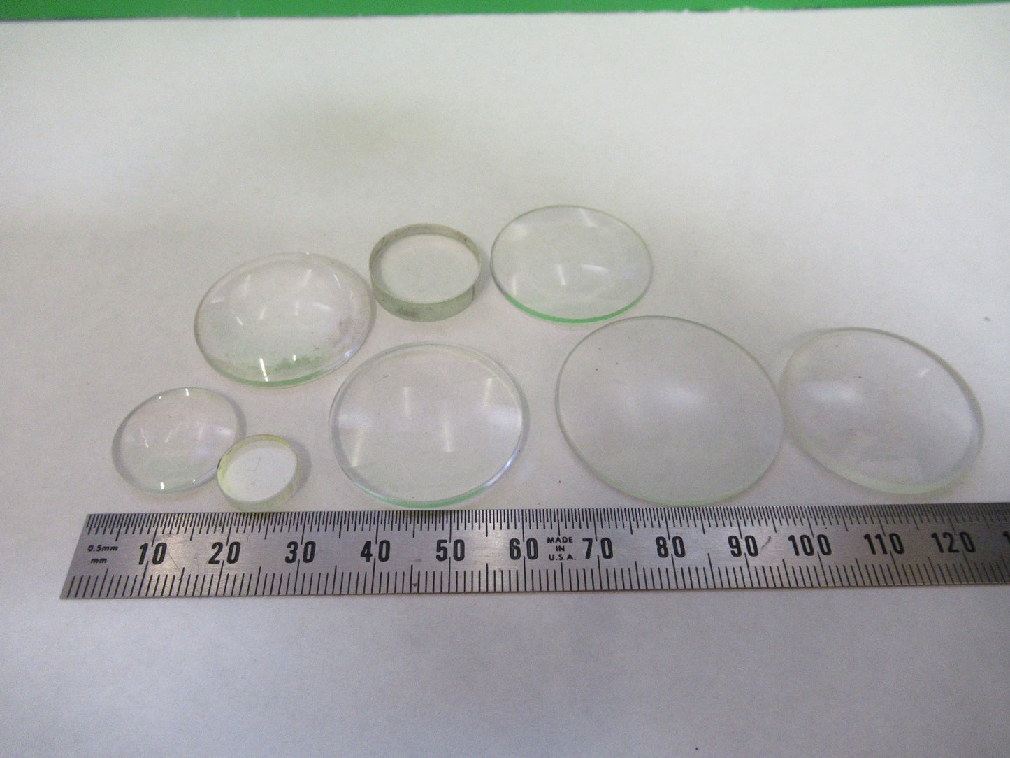 OPTICAL GLASS LENSES LOT OPTICS MICROSCOPE PART AS PICTURED U8-A-53