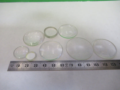 OPTICAL GLASS LENSES LOT OPTICS MICROSCOPE PART AS PICTURED U8-A-53