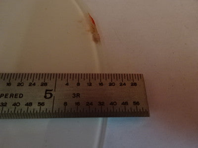 MICROSCOPE ILLUMINATOR OPAL GLASS PLATE OPTICAL GLASS OPTICS AS PICTURED &86-94