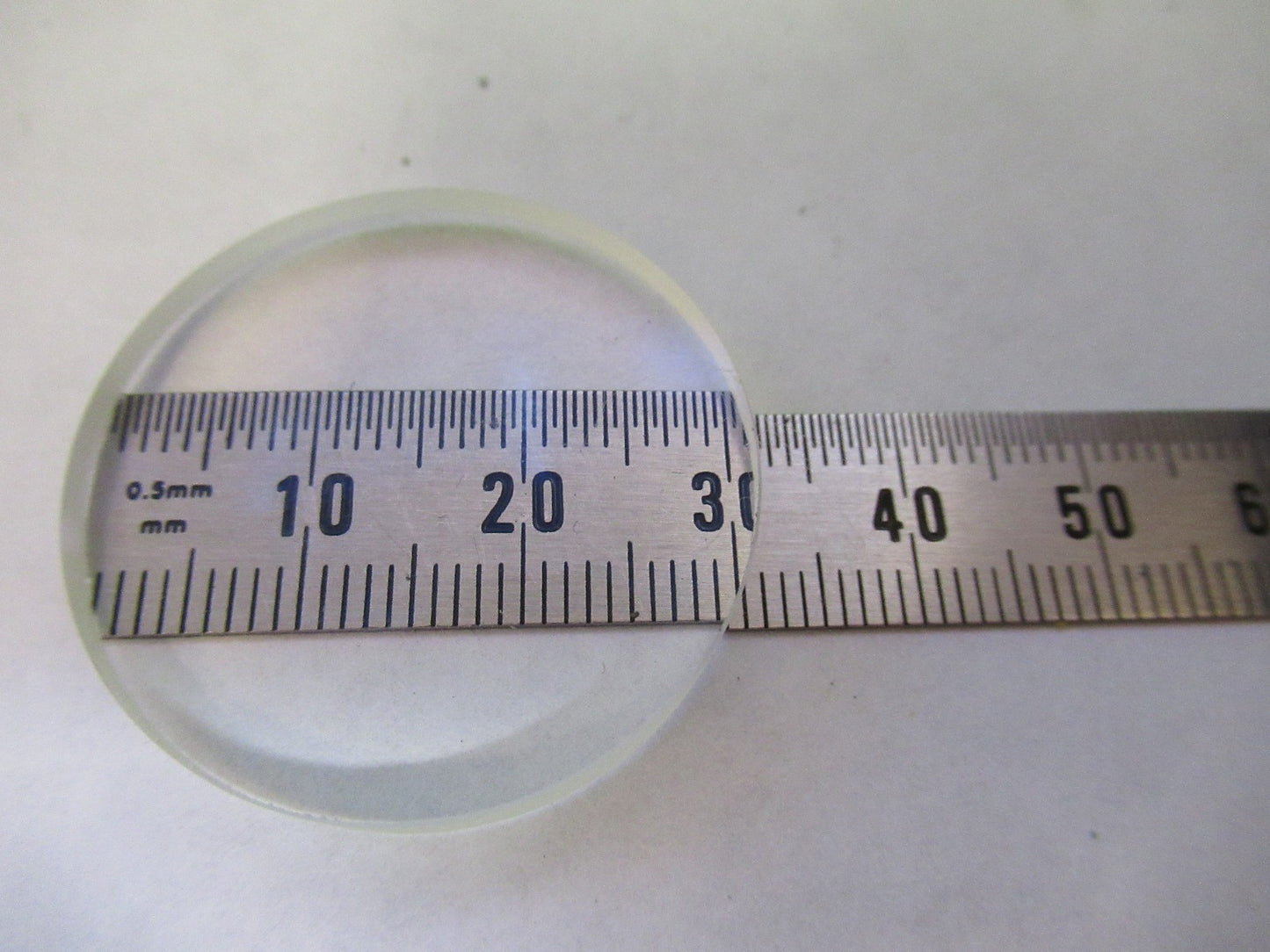 OPTICAL GLASS LENS PL-CX SINGER CONVEX OPTICS AS PICTURED U8-A-34