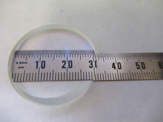 OPTICAL GLASS LENS PL-CX SINGER CONVEX OPTICS AS PICTURED U8-A-34