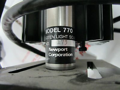 NEWPORT WOLFRAM LAMP OPTICS LASER ODER FÜR MIKROSKOPE BIN#GENL