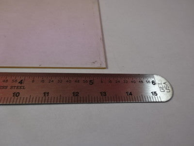 Optical Coated Glass Plate [some blemishes] Optics AS IS