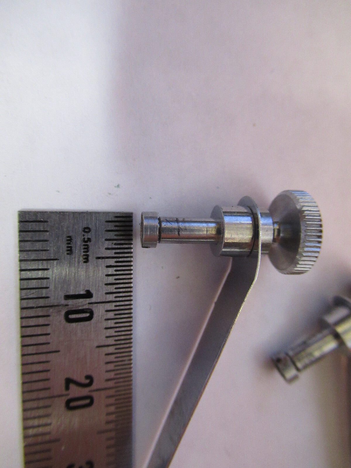 PAIR CLIPS STAGE UNITRON JAPAN MICROSCOPE PART AS PICTURED Y1-A-46
