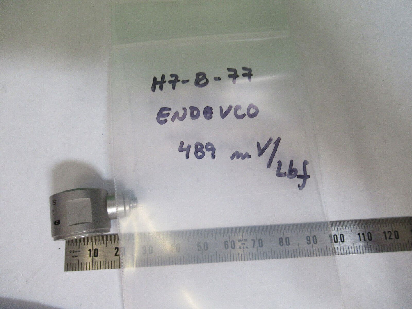 ENDEVCO 2311-500  FORCE SENSOR PIEZO LOAD CELL  AS PICTURED H7-B-77