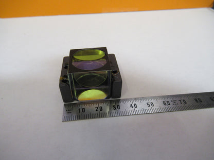 BAUSCH LOMB POL BEAM SPLITTER PRISM OPTICS MICROSCOPE PART AS PICTURED Y3-A-103