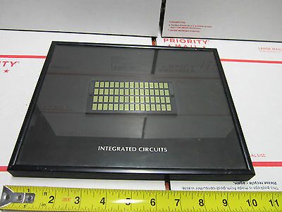 FRAMED FAIRCHILD CORPORATE ART INTEGRATED CIRCUITS IC's  AS IS BIN#B4