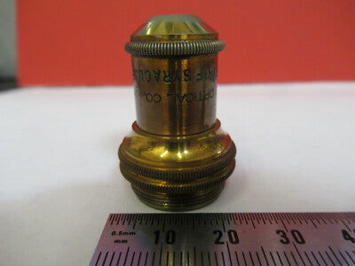Antique Brass Bausch & Lomb Objective 16mm Microscope Part