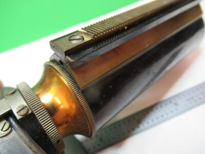 Antique Brass Bausch & Lomb Tubus + Nosepiece Microscope Part