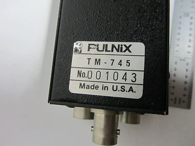MICROSCOPE INSPECTION VIDEO CAMERA CCD PULNIX TM-745 OPTICS AS IS BIN#N5-03
