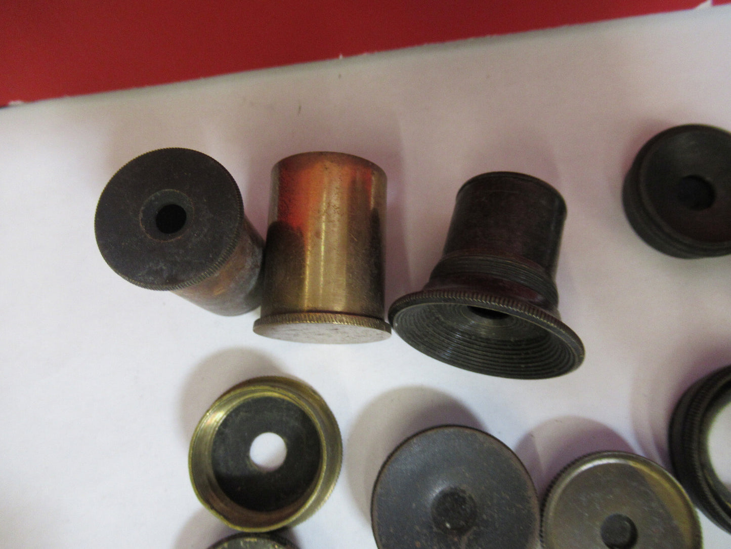 ANTIQUE BRASS LOT VERY OLD SCOPES MICROSCOPE PART AS PICTURED S3-B-02