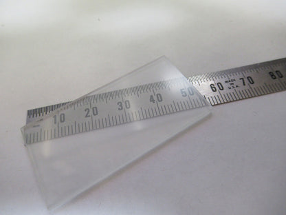 OPTICAL GLASS NAUGATUCK 2" x 1" x 2mm FROSTED DIFFUSE OPTICS AS PICTURED 98-A-10