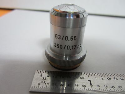 Microscope Part Objective Reichert Austria 63X Optics