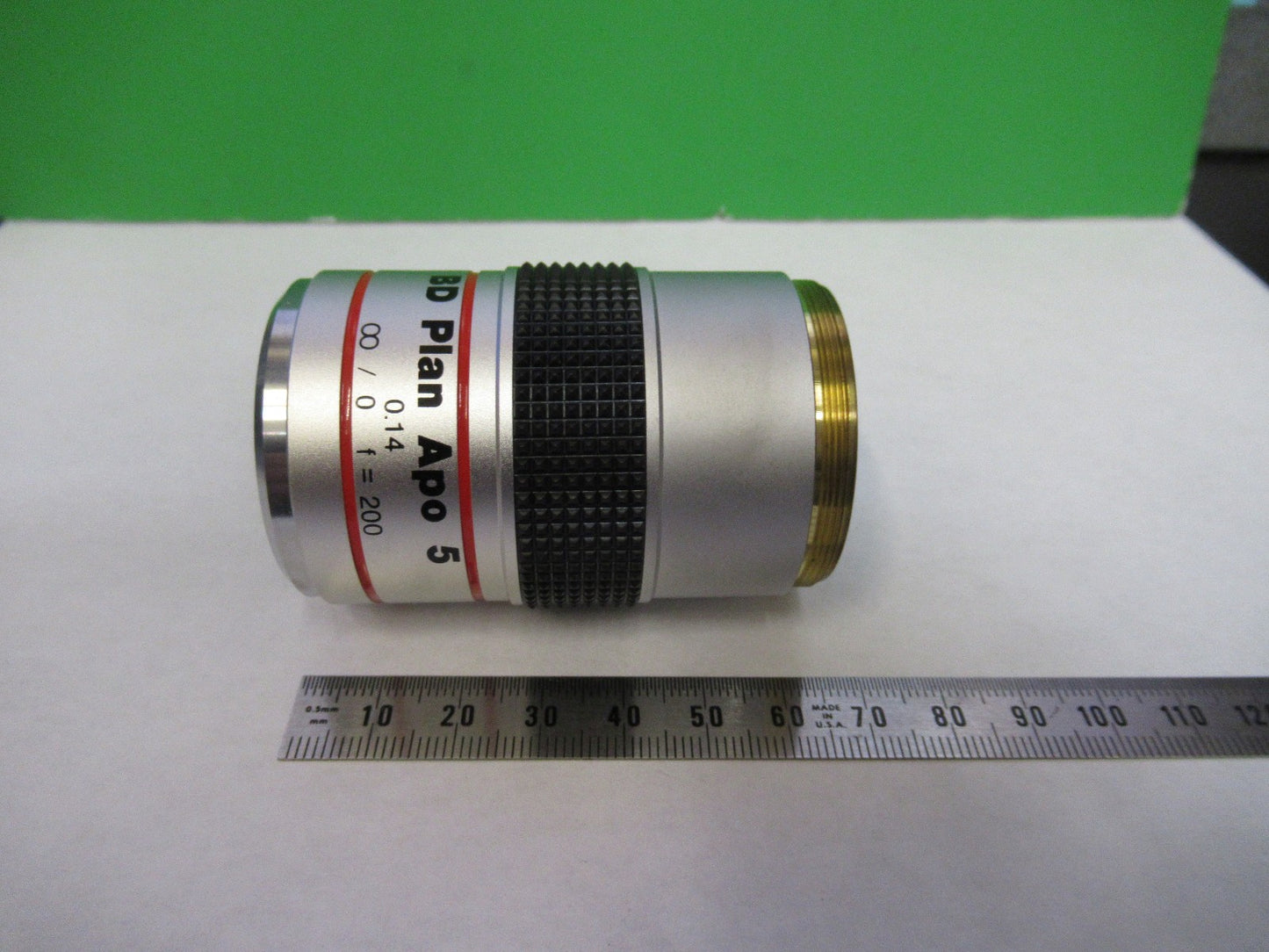 MITUTOYO APO PLAN OPTICS 5X INFINITY OBJECTIVE 378-832 MICROSCOPE PART U8-B-08