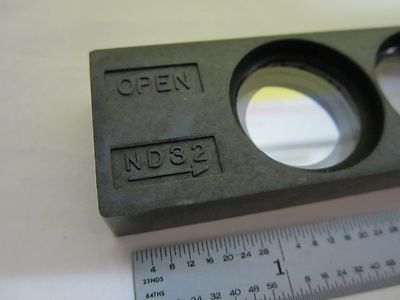 MICROSCOPE PART NIKON JAPAN NEUTRAL DENSITY FILTER ND32 OPTICS AS IS BIN#T6-06
