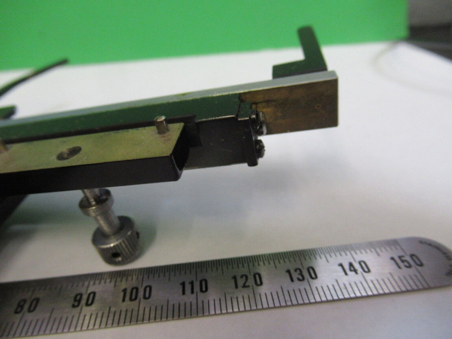 TIYODA JAPAN XY CLIPS STAGE MICROSCOPE PART AS PICTURED &S2-C-63