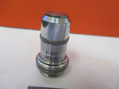 Ernst Leitz Weztlar 100X Objective Lens Microscope Part Optics