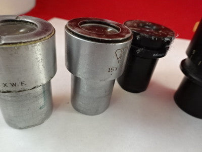 Microscope Part Lot Eyepieces Ocular Optics AS IS