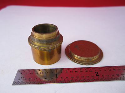 Lot 2 Ea Vintage 1800's Brass Microscope Pieces