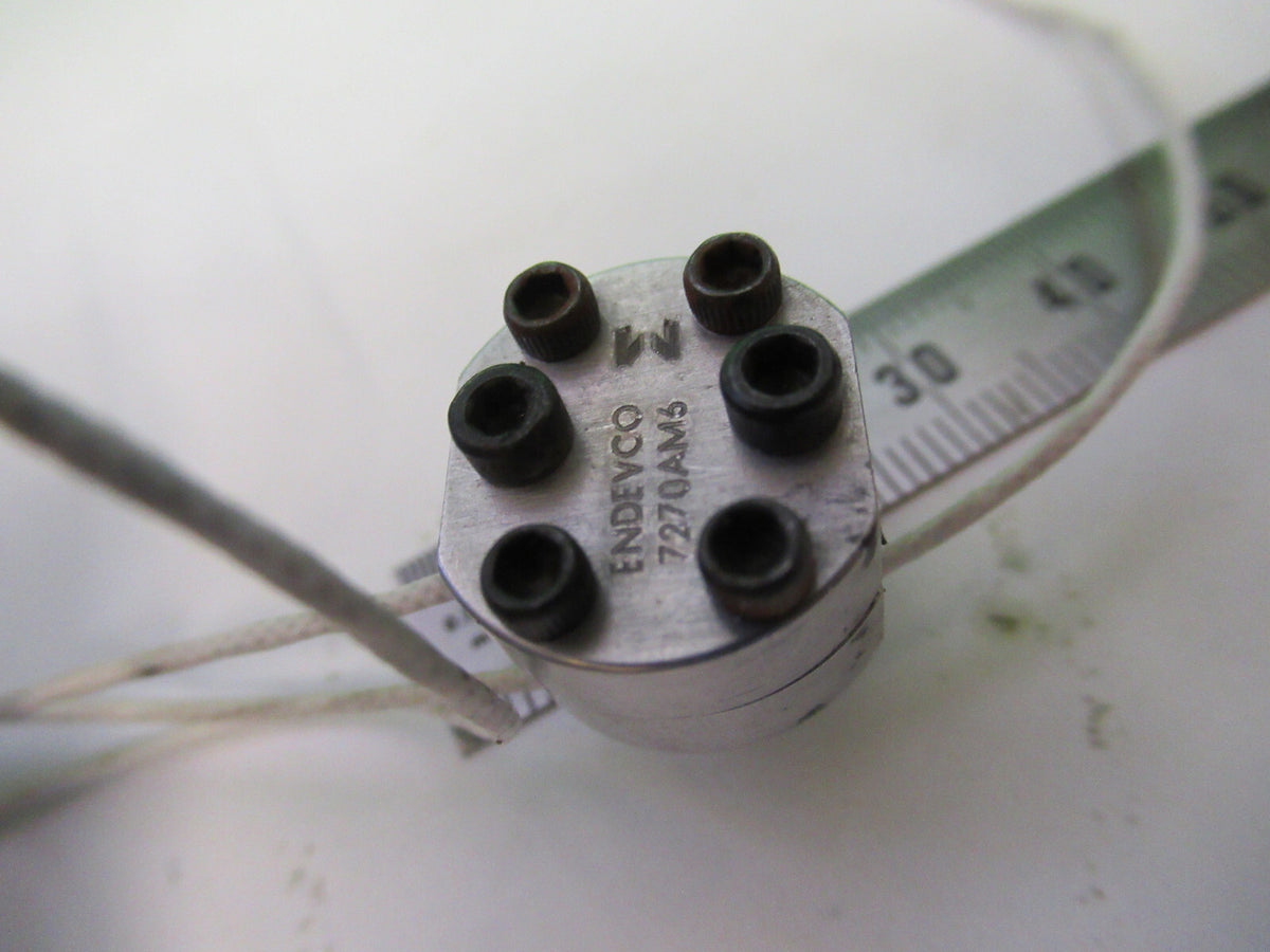 ENDEVCO 7270A-60KM6 SHOCK ACCELEROMETER VIBRATION SENSOR AS PICTURED X5-A-36