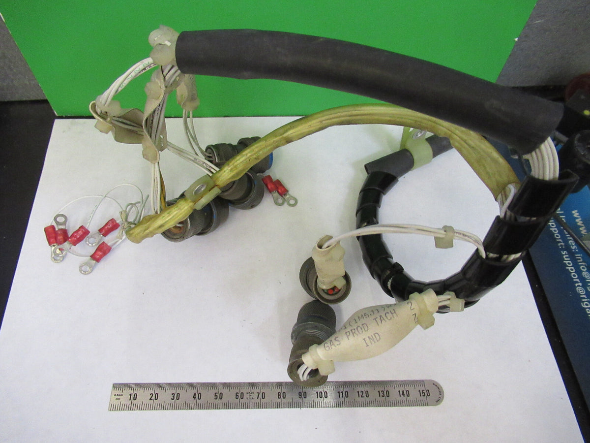 AIRCRAFT PART CUTOFF CABLE HARNESS BELL 206 CONNECTORS AS PICTURED   S7-A-44