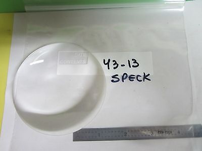 OPTICAL LARGE BI CONVEX LENS [it has a speck] LASER OPTICS BIN#43-13