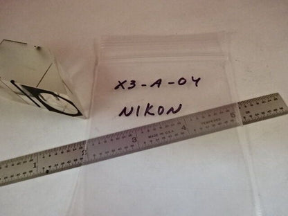 MICROSCOPE PART NIKON JAPAN GLASS PRISM OPTICS  AS IS #X3-A-04