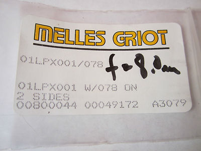 OPTICAL LENS ?? MELLES GRIOT  LASER OPTICS BIN#17