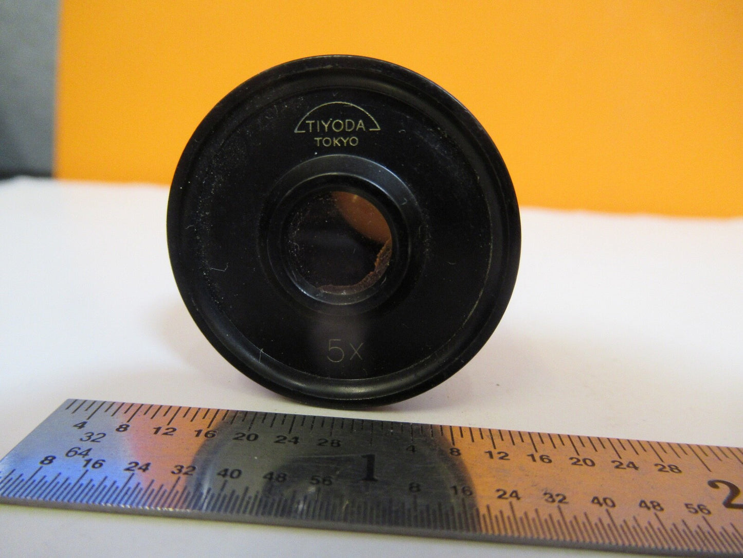 TIYODA TOKYO JAPAN EYEPIECE 5X OPTICS MICROSCOPE PART AS PICTURED &A4-A-39