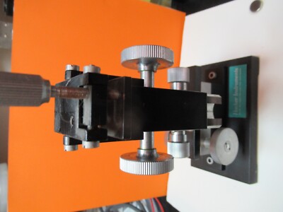 HACKER INSTRUMENTS MICROSCOPE XYZ STAGE HEAVY UNIT AS PICTURED &TC-4-B