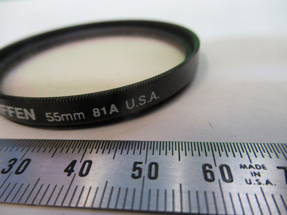 CAMERA LENS COVER FILTER TIFFEN 81A 55mm AS PICTURED R2-A-111