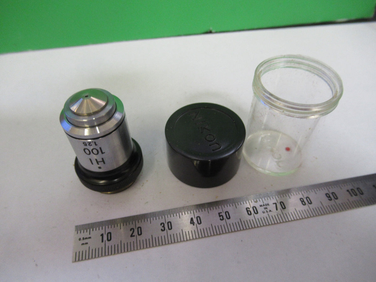 Nikon Japan Objective 100X Hi Lens Optics Microscope Part
