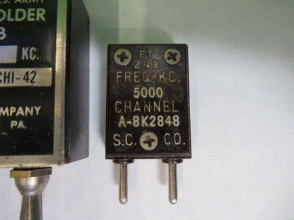 ANTIQUE BLILEY XTALS QUARTZ CRYSTAL FREQUENCY CONTROL RADIOA AS PICTURED T6-B-37