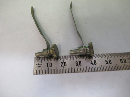 Carl Zeiss AG Germany Antique Pair Clips Rare Microscope Part
