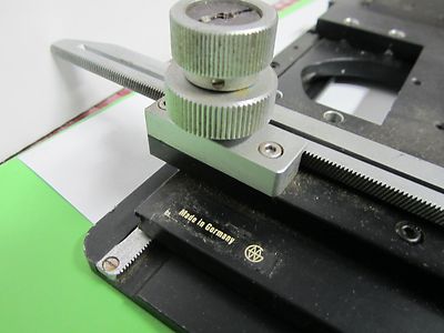 Microscope Part Ernst Leitz Germany Stage Table Micrometer