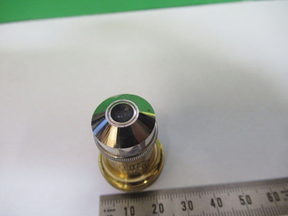 ANTIQUE BRASS ERNST LEITZ  "3" OBJECTIVE MICROSCOPE PART AS PICTURED #R6-A-72