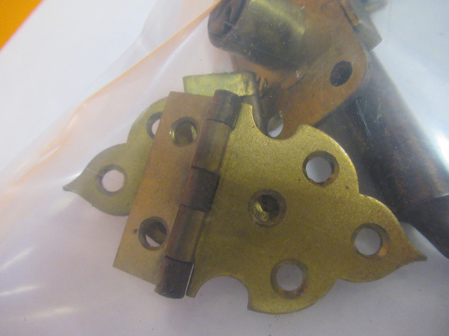 ANTIQUE BRASS BAUSCH LOMB LOT LOCK NO/ KEY MICROSCOPE PART AS PICTURED Y2-A-60